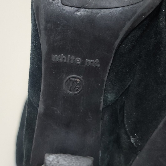 White Mountain velvety black heeled boots - Picture 7 of 7